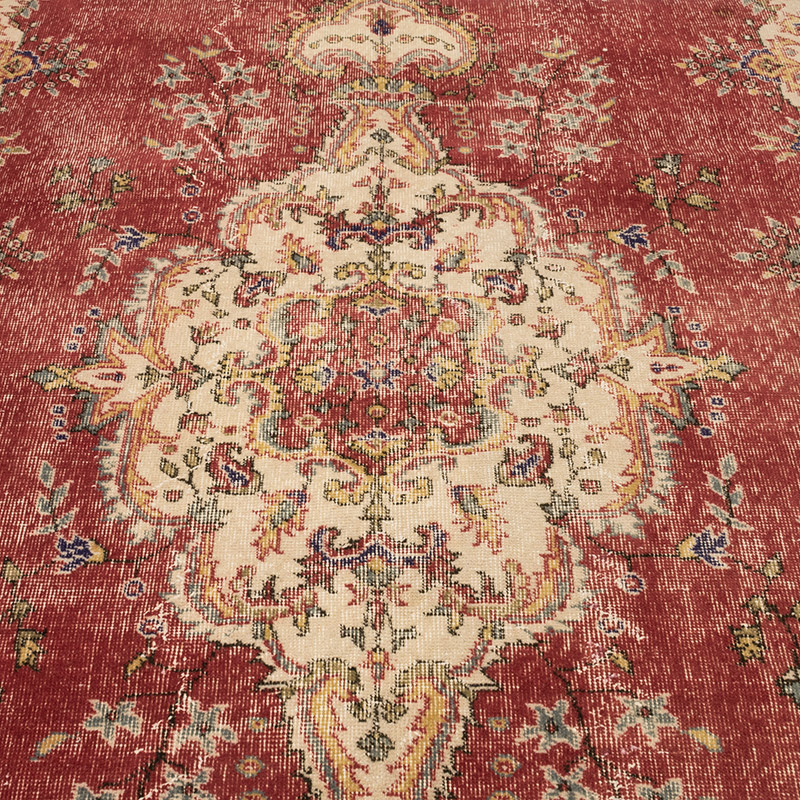 Vintage Turkish Hand-Knotted Rug - 5' 7" x 9'  (67" x 108") - K0083810