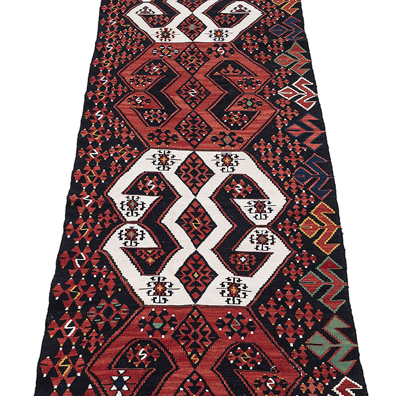 Vintage Malatya Kilim Yolluk - 66 cm x 377 cm - K0083816