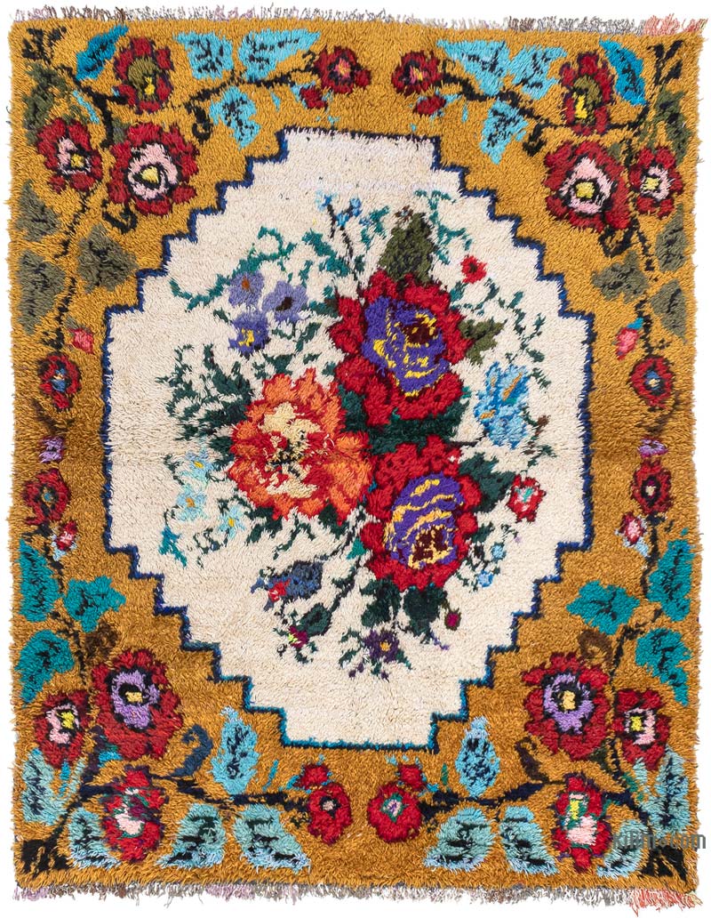 Alfombra Vintage de Anatolia Tulu - 163 cm x 205 cm - K0083821