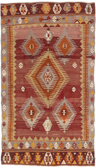 Vintage Çal Kilimi - 145 cm x 257 cm
