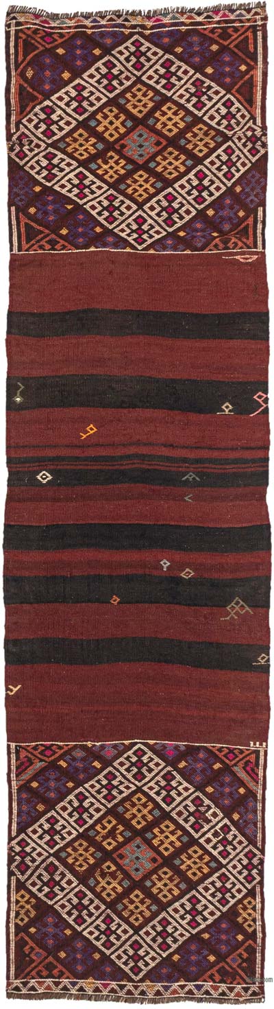 Vintage Bayburt Kilimi - 58 cm x 212 cm
