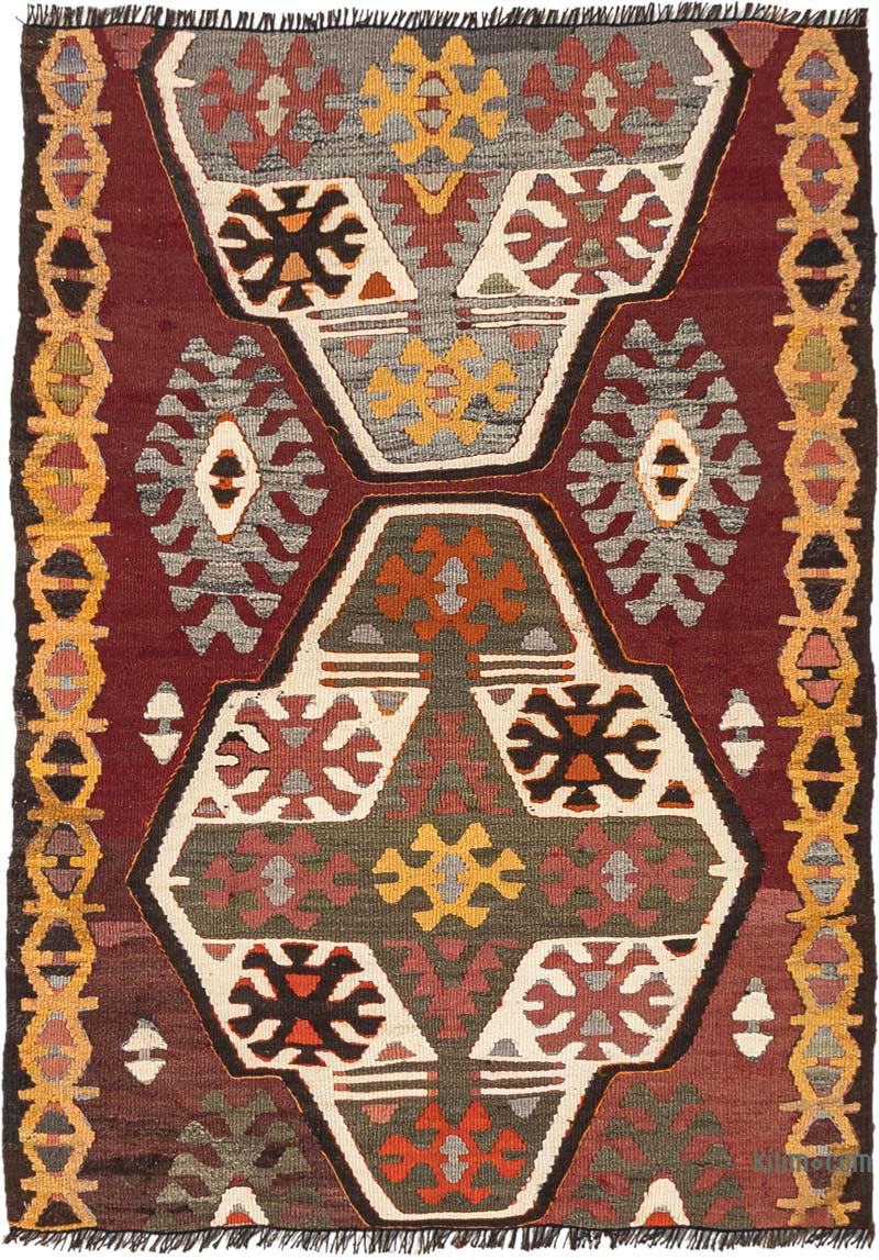 Vintage Mut Kilim Rug - 3'  x 4' 2" (36" x 50") - K0083827