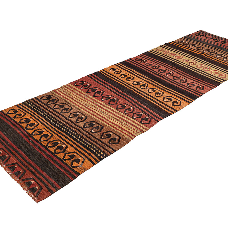 Vintage Konya Kilim Runner - 3' 2" x 9' 10" (38" x 118") - K0083837