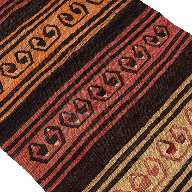 Vintage Konya Kilim Runner - 3' 2" x 9' 10" (38" x 118") - K0083837