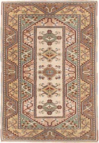Vintage Turkish Hand-Knotted Rug - 4' 4" x 6' 4" (52" x 76")