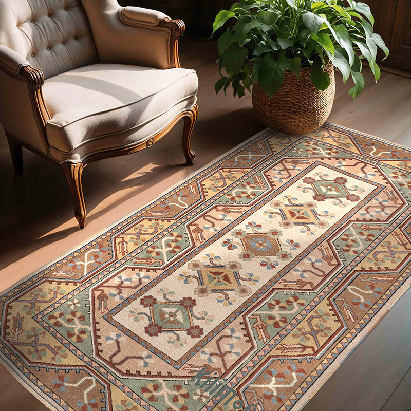 El Dokuma Vintage Halı - 132 cm x 192 cm - K0083843