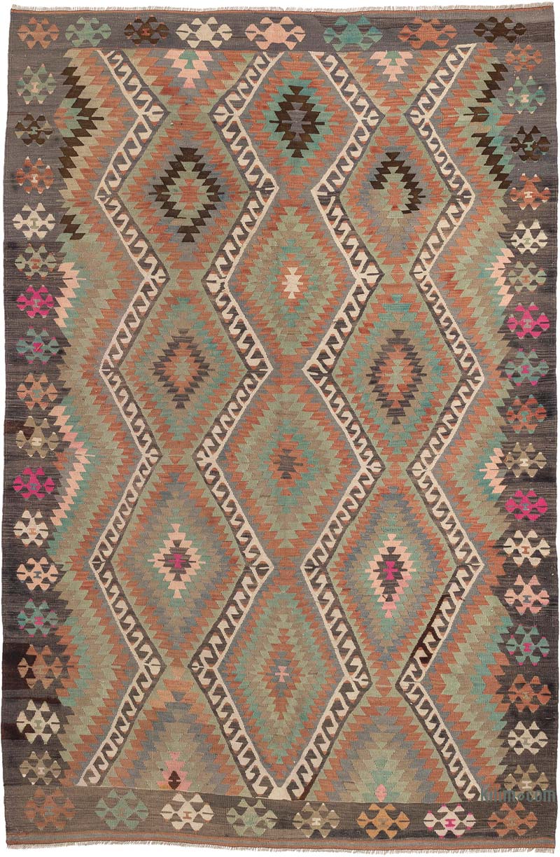 Vintage Esme Kilim Rug - 6' 1" x 9' 3" (73" x 111") - K0083845