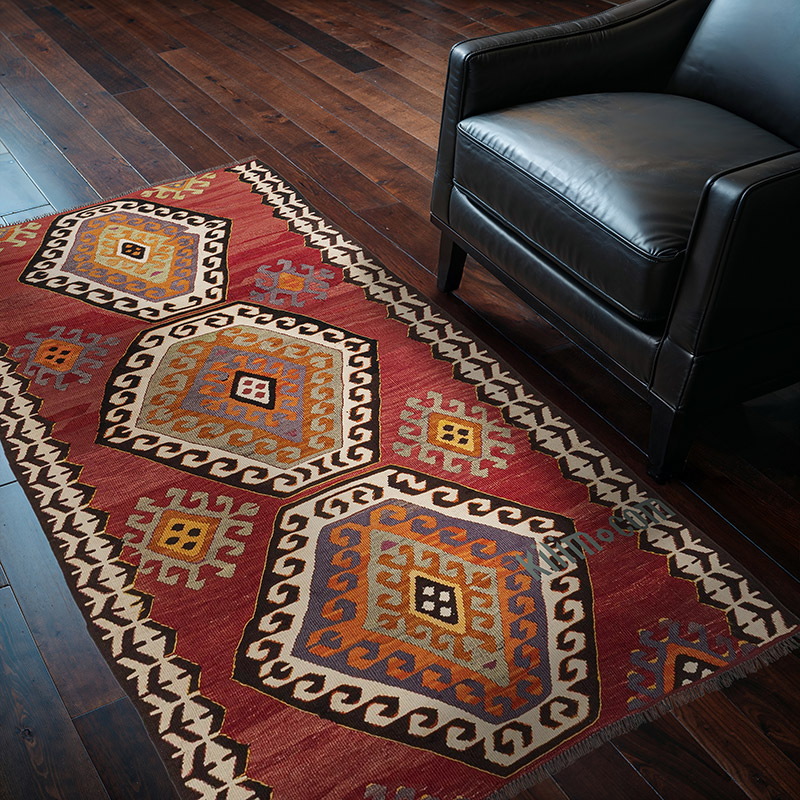 Vintage Mut Kilim Rug - 3' 6" x 6' 1" (42" x 73") - K0083847