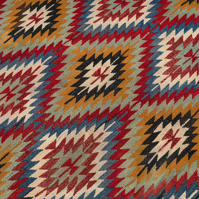 Vintage Afyon Kilim Rug - 4' 4" x 5' 6" (52" x 66") - K0083848