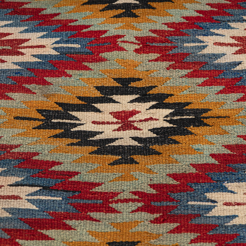 Vintage Afyon Kilim Rug - 4' 4" x 5' 6" (52" x 66") - K0083848