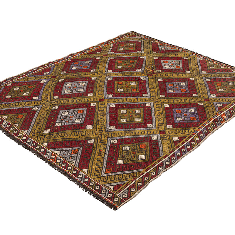 Vintage Anatolian Jijim Rug - 5' 2" x 5' 10" (62" x 70") - K0083853