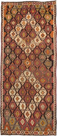 Alfombra Vintage Mut Kilim - 147 cm x 355 cm