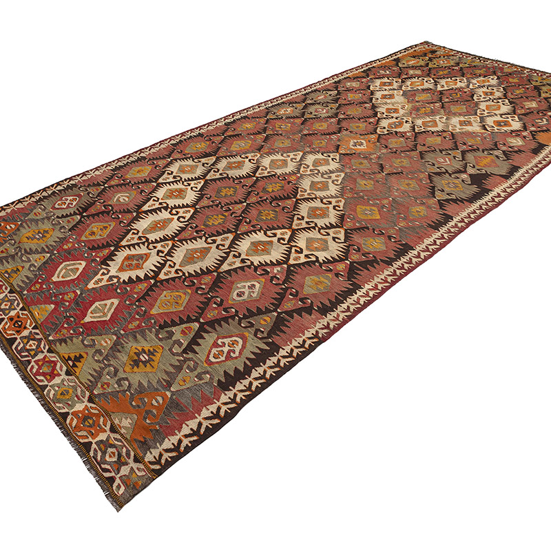 Alfombra Vintage Mut Kilim - 147 cm x 355 cm - K0083854