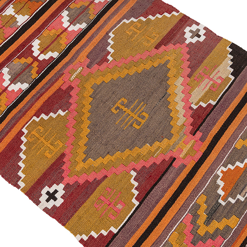 Vintage Puturge Kilim Runner - 2' 7" x 11' 5" (31" x 137") - K0083855