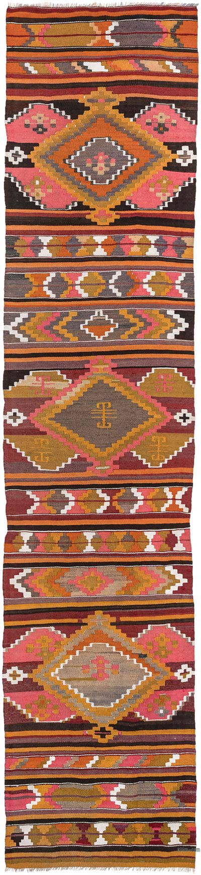 Corredor Vintage Puturge Kilim - 78 cm x 348 cm