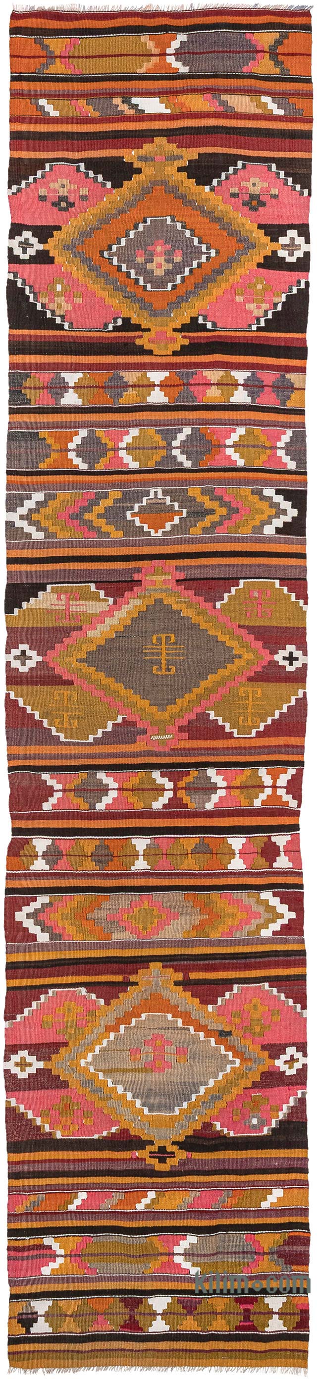 Vintage Puturge Kilim Runner - 2' 7" x 11' 5" (31" x 137") - K0083855