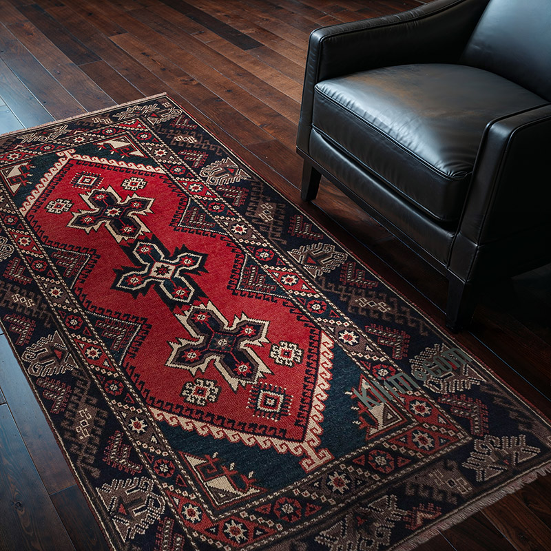 Vintage Turkish Hand-Knotted Rug - 3' 9" x 6' 4" (45" x 76") - K0083863