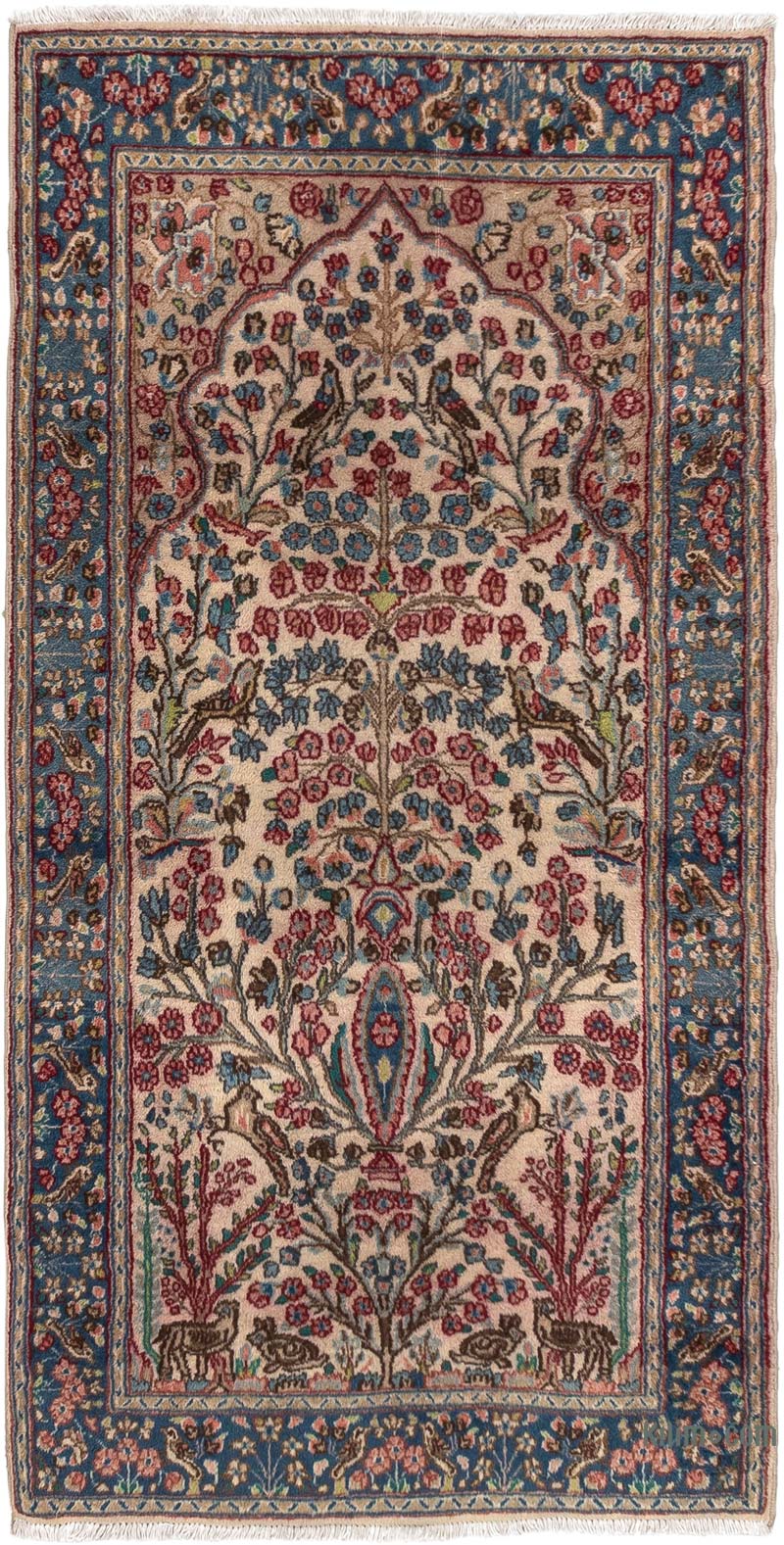 Vintage Turkish Hand-Knotted Rug - 3'  x 5' 10" (36" x 70") - K0083864