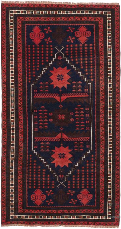 Vintage Turkish Hand-Knotted Rug - 3' 4" x 6' 3" (40" x 75")