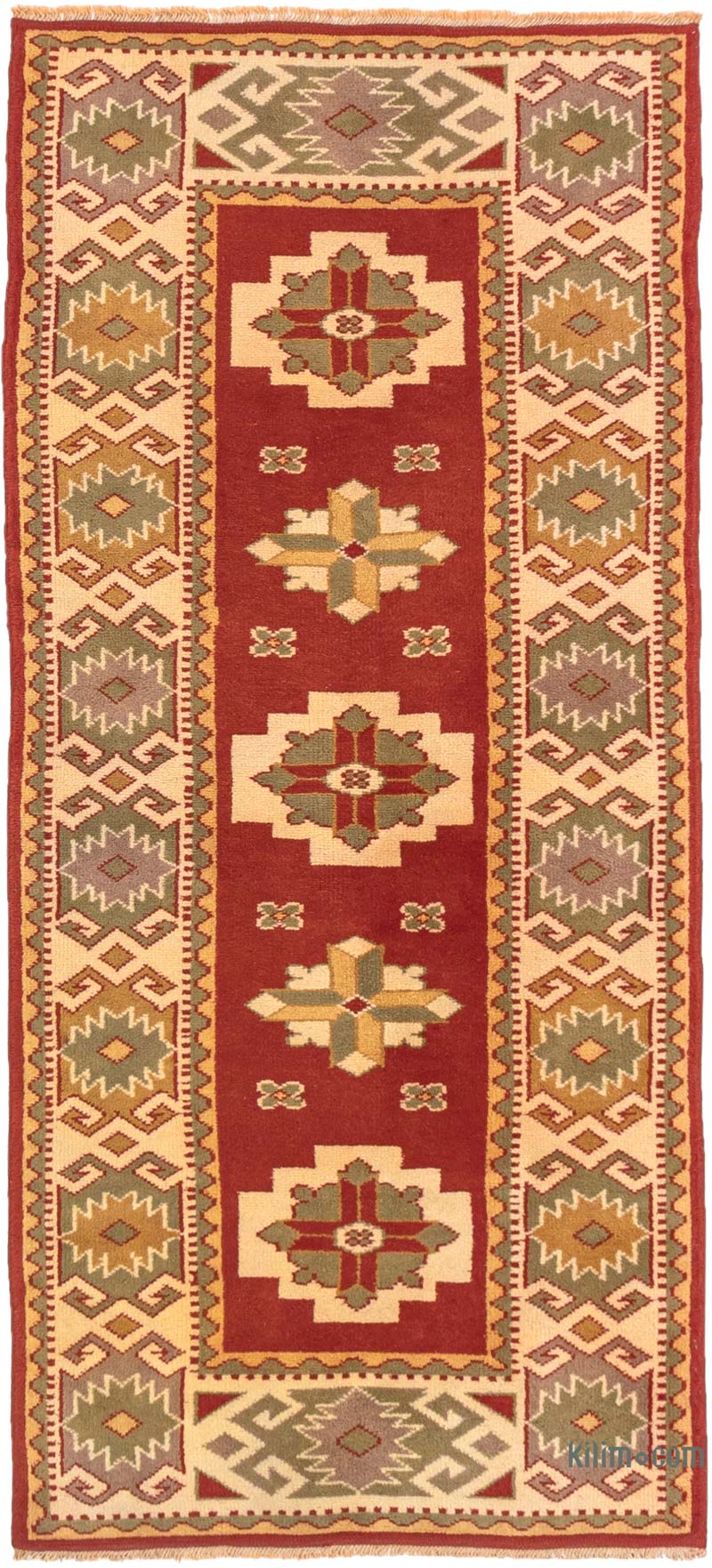 Alfombra Vintage Turca Anudada a Mano - 80 cm x 174 cm - K0083866