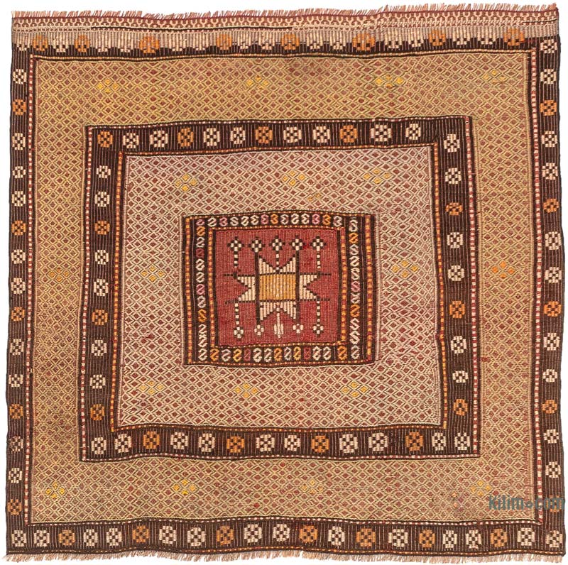 Alfombra Fethiye Jijim Vintage - 123 cm x 117 cm - K0083867