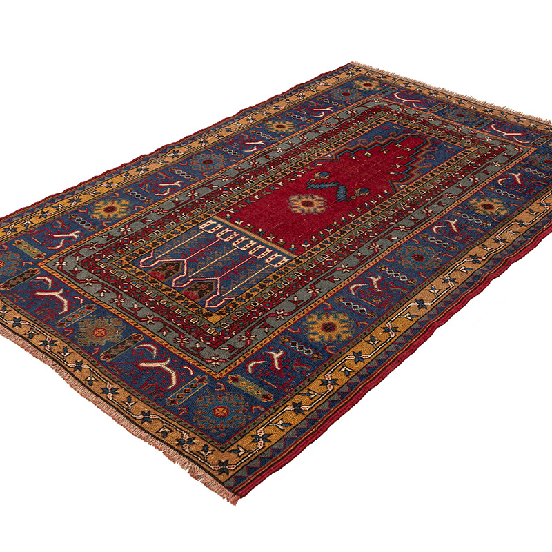 Alfombra Vintage Turca Anudada a Mano - 125 cm x 194 cm - K0083868