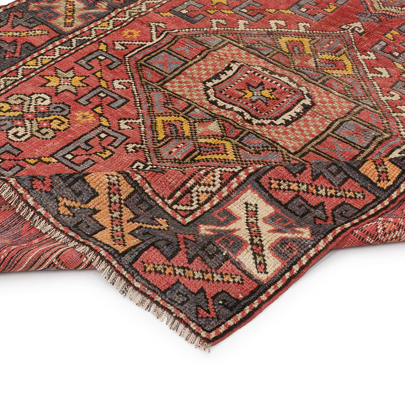 Alfombra Vintage Turca Anudada a Mano - 117 cm x 146 cm - K0083869