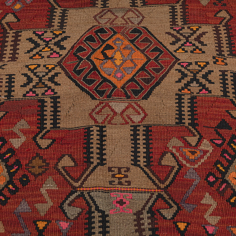 Vintage Kars Kilim Yolluk - 166 cm x 415 cm - K0083870