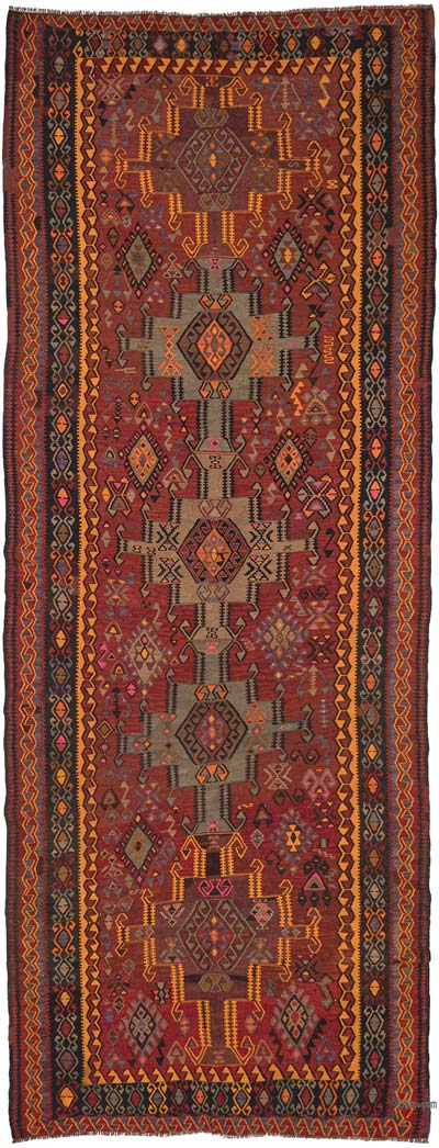 Corredor Vintage Kars Kilim - 166 cm x 415 cm