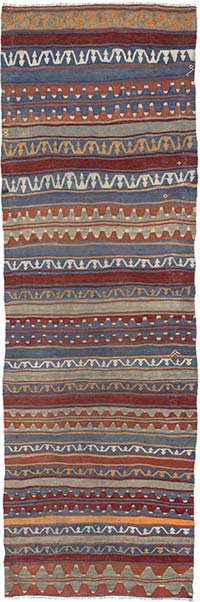 Vintage Konya Kilim Runner - 2' 11" x 8' 11" (35" x 107")