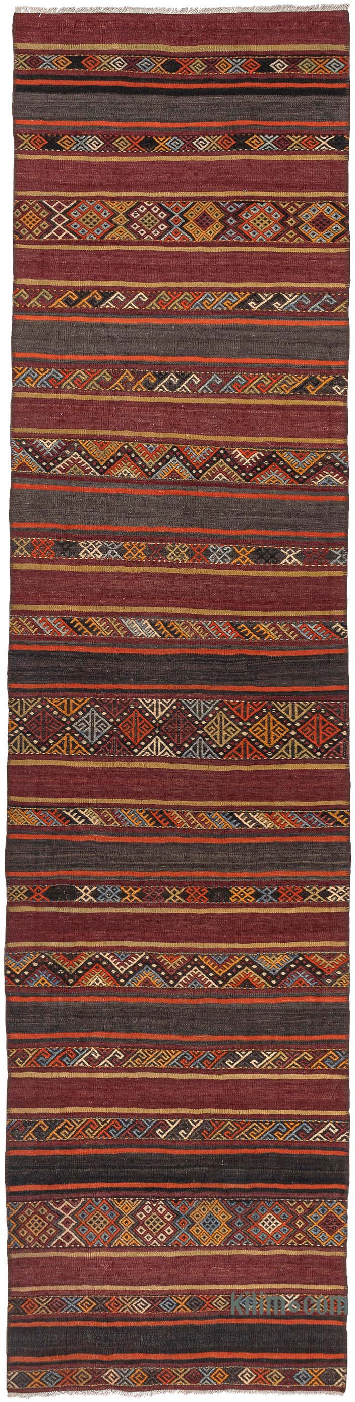 Vintage Sivas Kilim Runner - 2' 7" x 10' 10" (31" x 130") - K0083874
