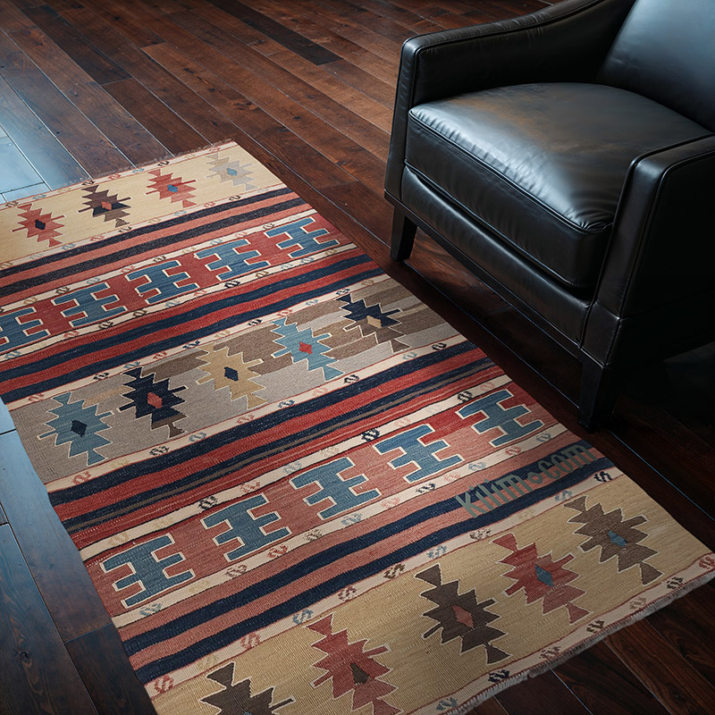 Vintage Denizli Kilim Rug - 3' 5" x 5' 9" (41" x 69") - K0083879