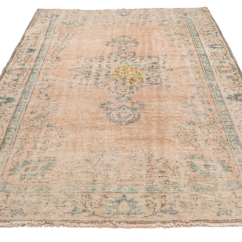 Vintage Turkish Hand-Knotted Rug - 6'  x 9' 3" (72" x 111") - K0083881