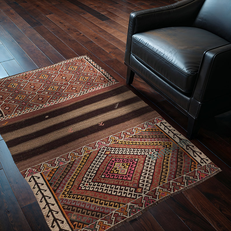 Vintage Bayburt Kilim Rug - 3' 2" x 4' 9" (38" x 57") - K0083882