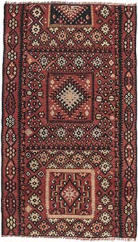 Vintage Kayseri Kilim Rug - 3' 4" x 5' 10" (40" x 70")