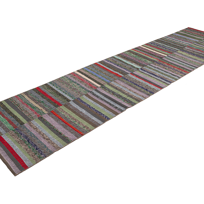 Vintage Anadolu Pala Kilimi (Çaput) - 86 cm x 345 cm - K0083884