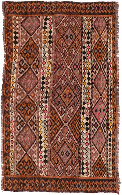 Vintage Bayburt Kilim Rug - 2' 1" x 3' 7" (25" x 43")