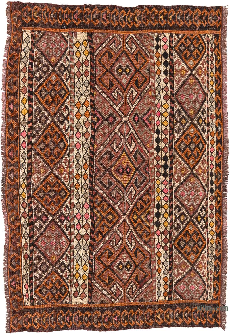 Vintage Bayburt Kilim Rug - 2' 2" x 3' 3" (26" x 39") - K0083886
