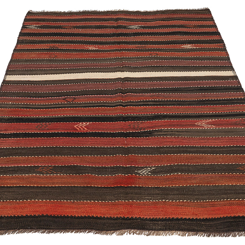 Vintage Kars Kilim Runner - 4'  x 7' 5" (48" x 89") - K0083888
