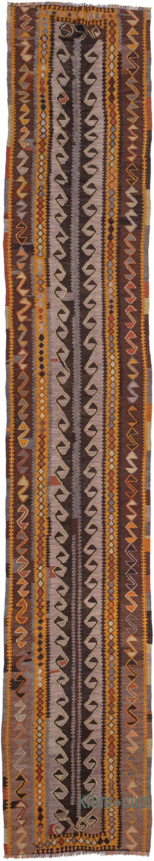 Vintage Kars Kilim Yolluk - 67 cm x 400 cm - K0083889