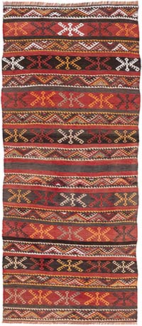 Vintage Malatya Kilim Runner - 2' 7" x 6'  (31" x 72")