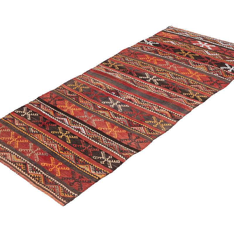 Vintage Malatya Kilim Runner - 2' 7" x 6'  (31" x 72") - K0083895