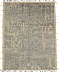 Yeni Fas Tarzı El Dokuma Halı - 287 cm x 364 cm