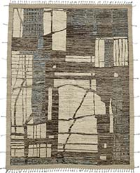 Yeni Fas Tarzı El Dokuma Halı - 276 cm x 362 cm