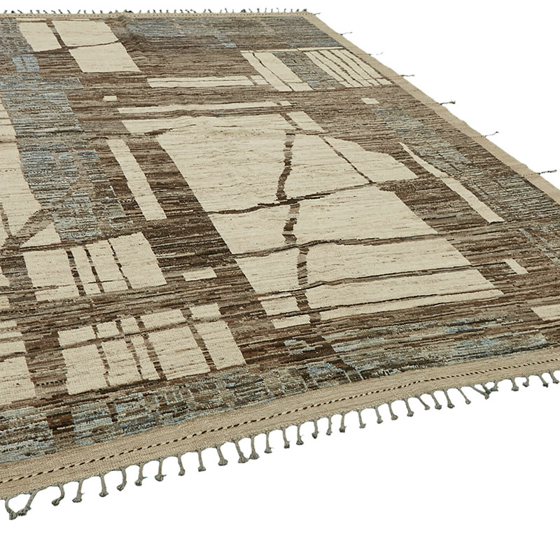 Nueva Alfombra Tejida a Mano de Estilo Marroquí - 276 cm x 362 cm - K0083900