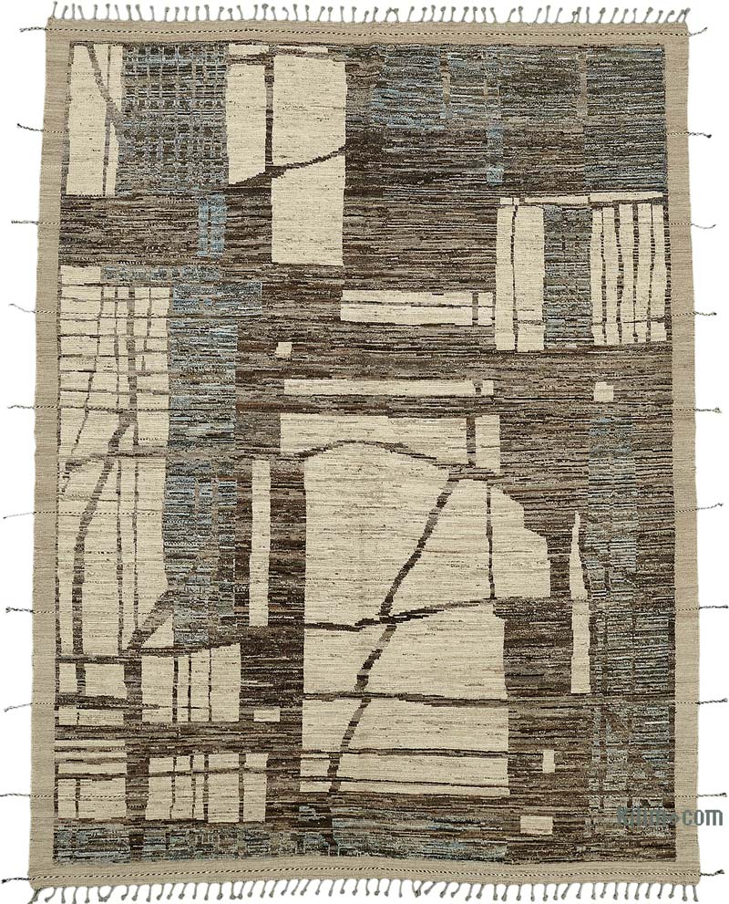 Nueva Alfombra Tejida a Mano de Estilo Marroquí - 276 cm x 362 cm - K0083900