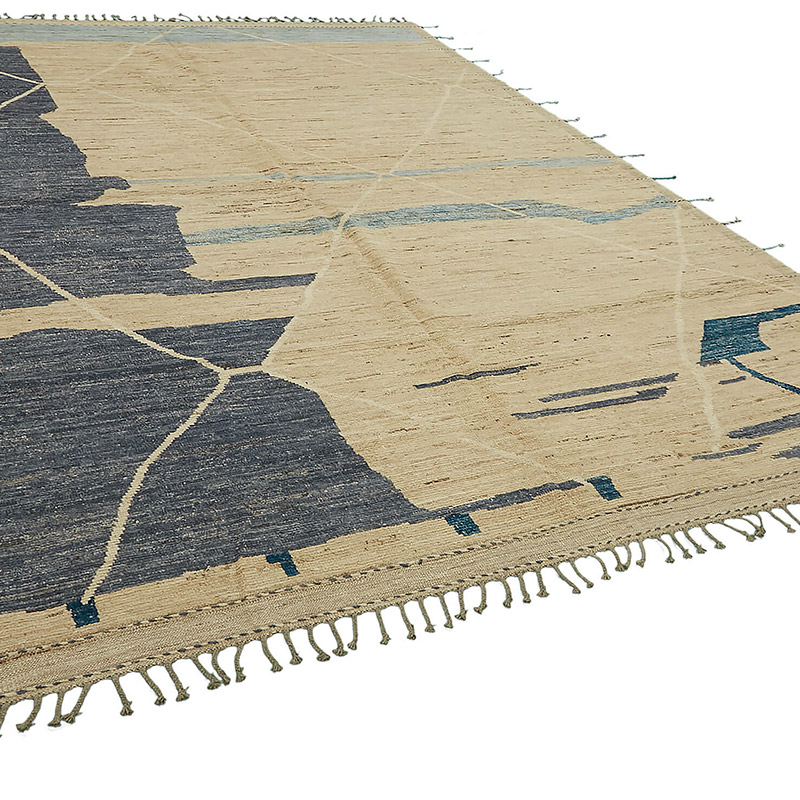 New Moroccan Style Hand-Knotted Rug - 9' 2" x 12' 3" (110" x 147") - K0083906