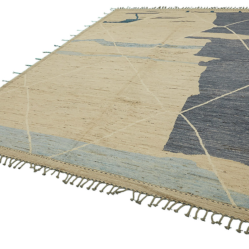 New Moroccan Style Hand-Knotted Rug - 9' 2" x 12' 3" (110" x 147") - K0083906