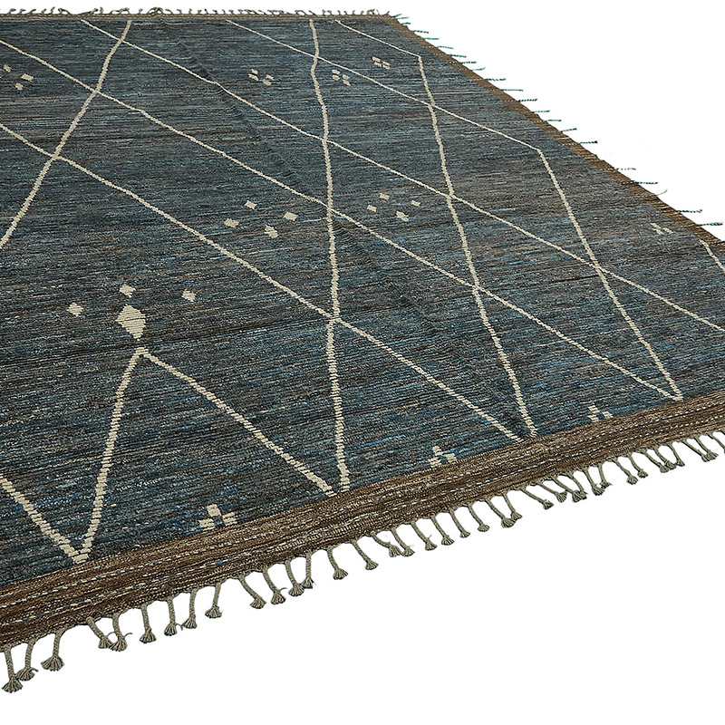 New Moroccan Style Hand-Knotted Rug - 9' 6" x 12' 7" (114" x 151") - K0083910