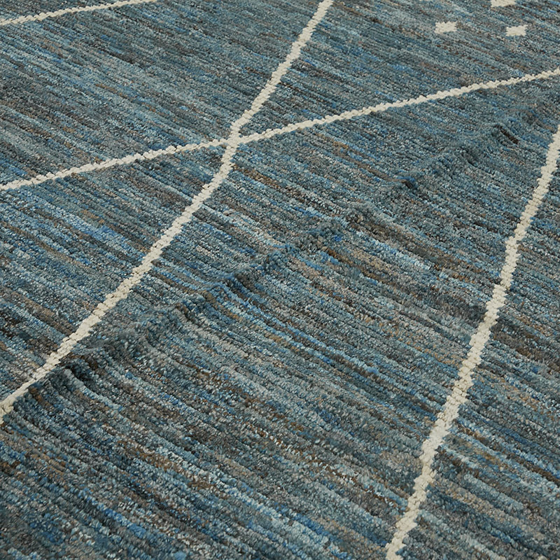 New Moroccan Style Hand-Knotted Rug - 9' 6" x 12' 7" (114" x 151") - K0083910